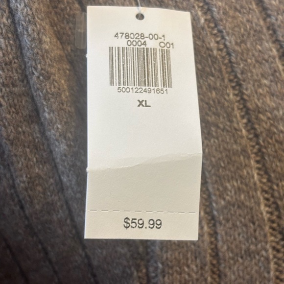 NWT Old Navy Sosoft Ribbed Midi Long Sleeve Sweater Dress Brown Taupe Size XL - Picture 5 of 6